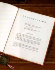 La constitution de la Veme République, mai 2009